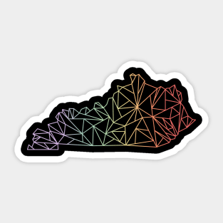 Kentucky Pride Rainbow - Dark Sticker
